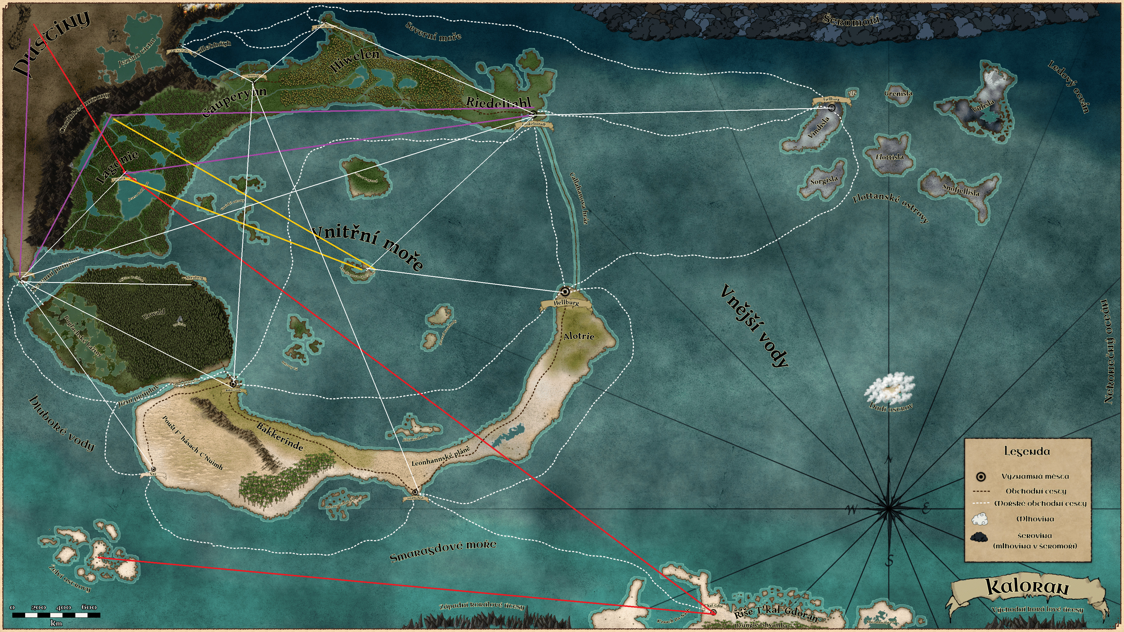 Mapa Sylvethova otce
