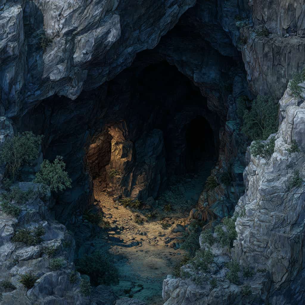 vstup do tunelu do pustin