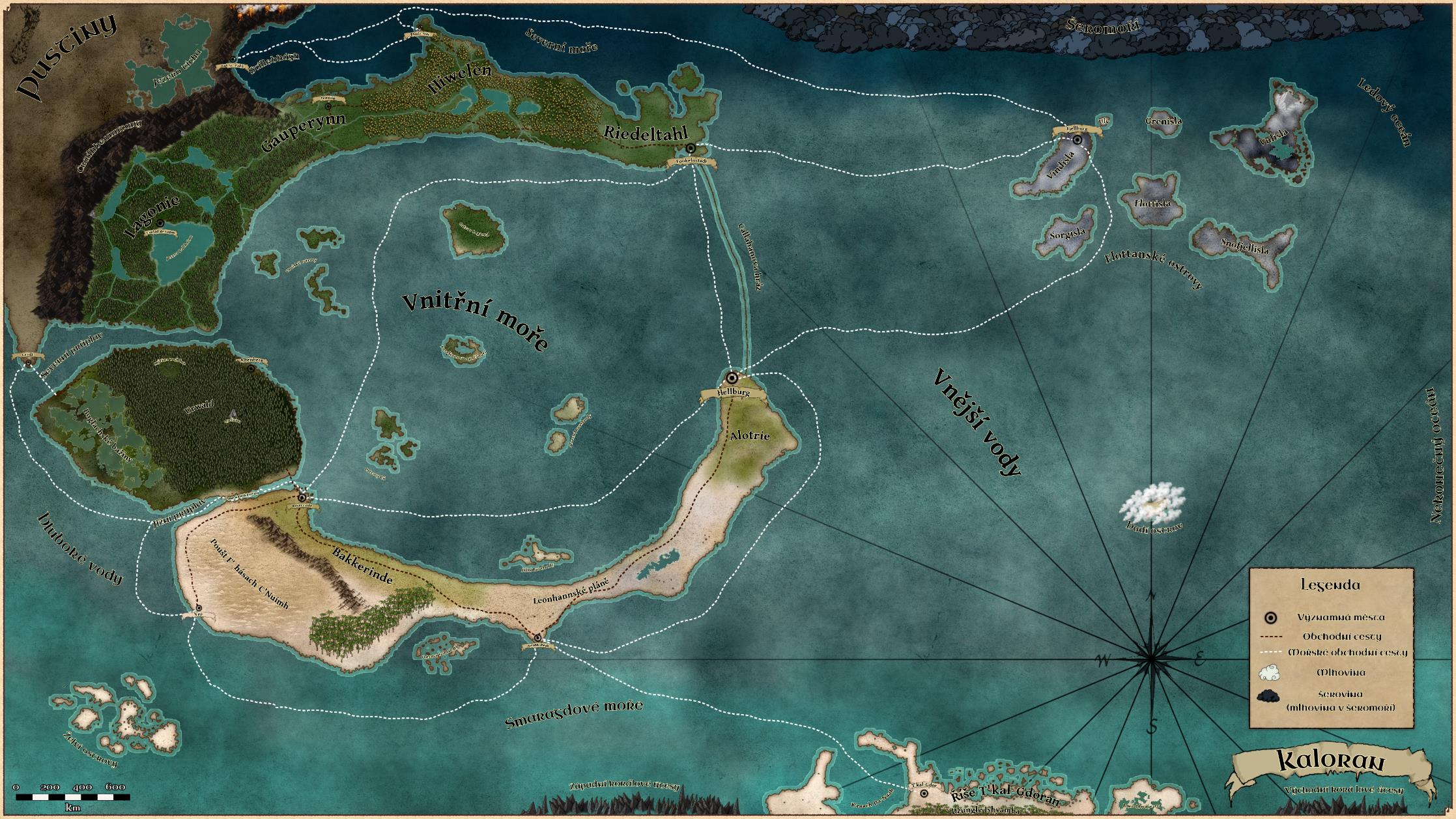 Mapa Kaloranu
